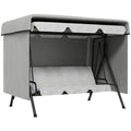 Gartenmöbelabdeckung Abdeckung Schutzhülle für Outdoor-Möbel, 215 cm x 155 cm x 150 cm, Grau