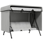 Gartenmöbelabdeckung Abdeckung Schutzhülle für Outdoor-Möbel, 215 cm x 155 cm x 150 cm, Grau