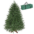Künstlicher Weihnachtsbaum, realistisches Aussehen, klappbare Zweige, Holzsockel