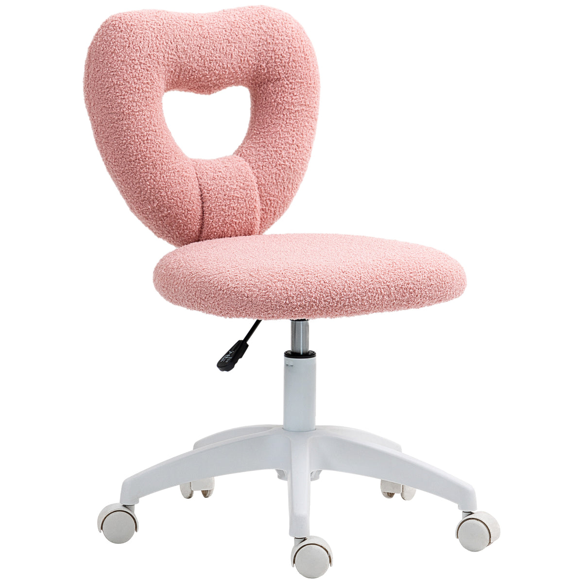 Schreibtischstuhl, B¨¹rostuhl, Herzf?rmige R¨¹ckenlehne, gepolstert, Rosa