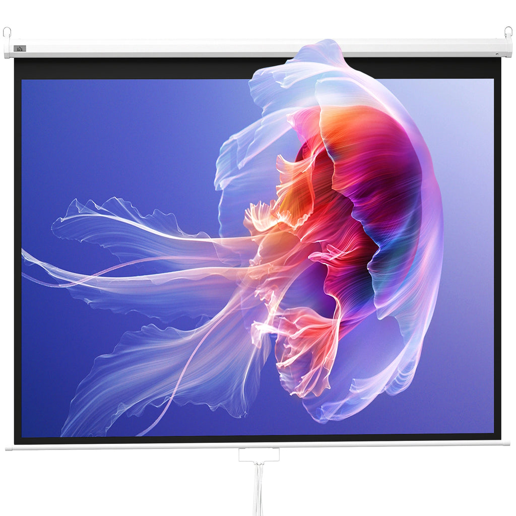 Beamer Leinwand 244 x 183 cm 120 Zoll 4:3/ 16:9 Projektionsleinwand Manuell f¨¹r Heimkino