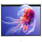 Beamer Leinwand 244 x 183 cm 120 Zoll 4:3/ 16:9 Projektionsleinwand Manuell f¨¹r Heimkino