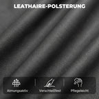 2-Sitzer elektrisches Relaxsofa aus Leathaire mit Massage- und Heizfunktion, 2 Fernbedienungen, USB-/USB-C-Anschlüssen
