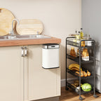 5 L M¨¹lleimer, freistehend oder h?ngend platzierbar, Edelstahl, Cremewei?