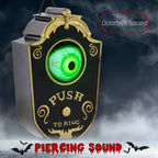 Halloweendeko, Türglocke mit Horror-Auge, Geräusch- & Touchsensor, beweglich, grünes Licht