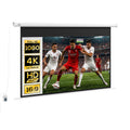 Beamer-Leinwand, 16:9 Format, Fernbedienung, 266 x 149 cm (120 Zoll), Weiß