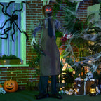 Halloweendeko, Kettensägenmörder, beweglich, Motorsägensound, Schaltautomatik, 1,70 m