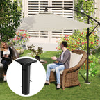 Schirmst?nder, Sonnenschirmbasis, Bodenhalter f¨¹r Sonnenschirme, feste Installation, Metall, Dunkelgrau