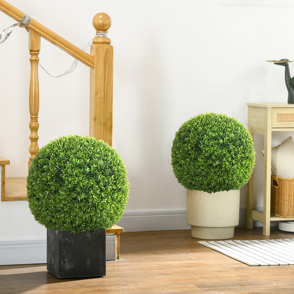 2er-Set Buchsbaumkugel, K¨¹nstliche Pflanzen, Zimmerpflanze mit UV-Schutz, Deko-Pflanze, f¨¹r Indoor, Outdoor, Gr¨¹n
