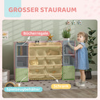 Kinder-Aufbewahrungsregal, Regal für Spielzeug und Bücher, zum übersichtlichen Aufräumen, 8 herausnehmbare Boxen, Rosa