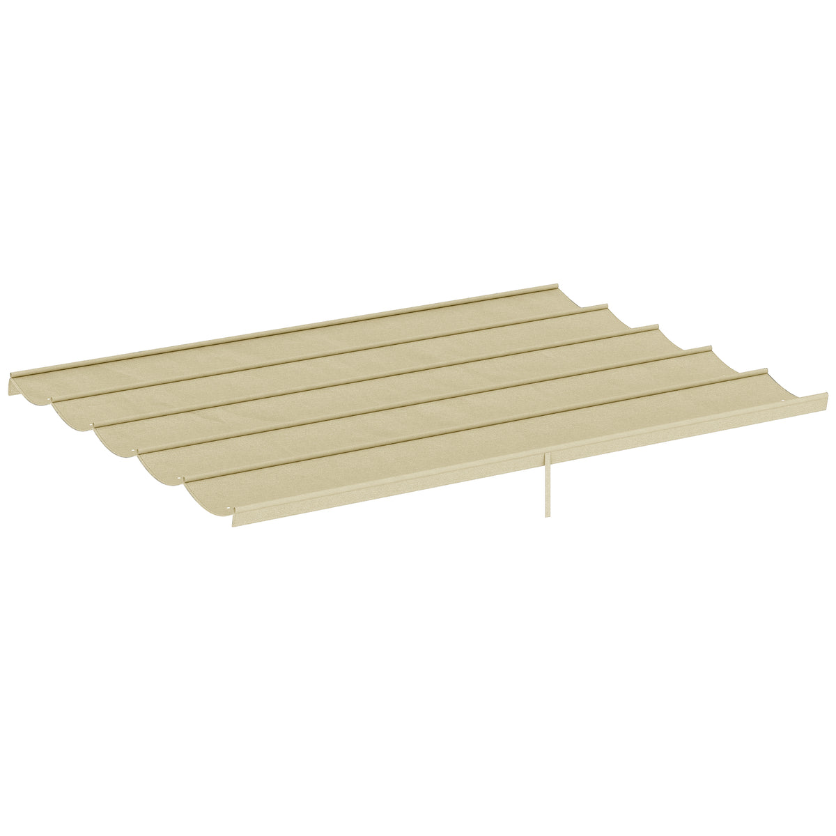 Retractable Pergola Cover, 3.5 x 2.6 m Replacement Canopy Fabric for 4 x 3 m Frame, Roof Top Only, Beige