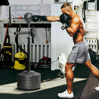 Adjustable Speed Bag, Boxing Bag, with Stand, Reflex Bar, Punching Pad, Black