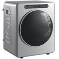 5kg Ablufttrockner, 1000W Kompakter freistehender Frontlader-Wäschetrockner mit Edelstahltrommel, Timer, Silber