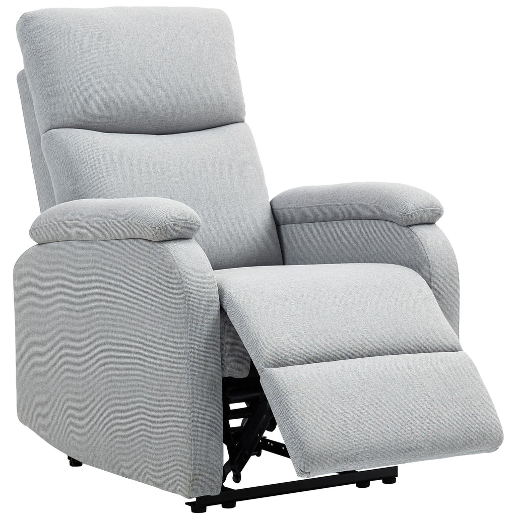 Recliner-Sessel, Entspannungssessel mit verstellbarer R¨¹ckenlehne, Fu?st¨¹tze, Polstersessel f¨¹r Wohnzimmer, Grau