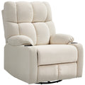 Relaxsessel mit Fu?st¨¹tze, Liegesessel, drehbar, bis 150 kg, Stahlrahmen, 88x96x108cm, Beige