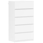 Kommode Sideboard Schubladenkommode, 5 Schubladen, 55 cm x 34 cm x 100 cm, Wei?