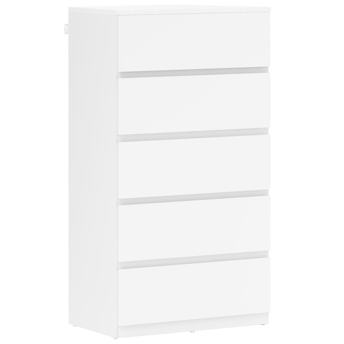 Kommode Sideboard Schubladenkommode, 5 Schubladen, 55 cm x 34 cm x 100 cm, Wei?