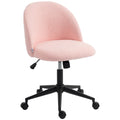 Schreibtischstuhl, Höhenverstellbarer Drehstuhl, Bis 120 Kg, Rosa