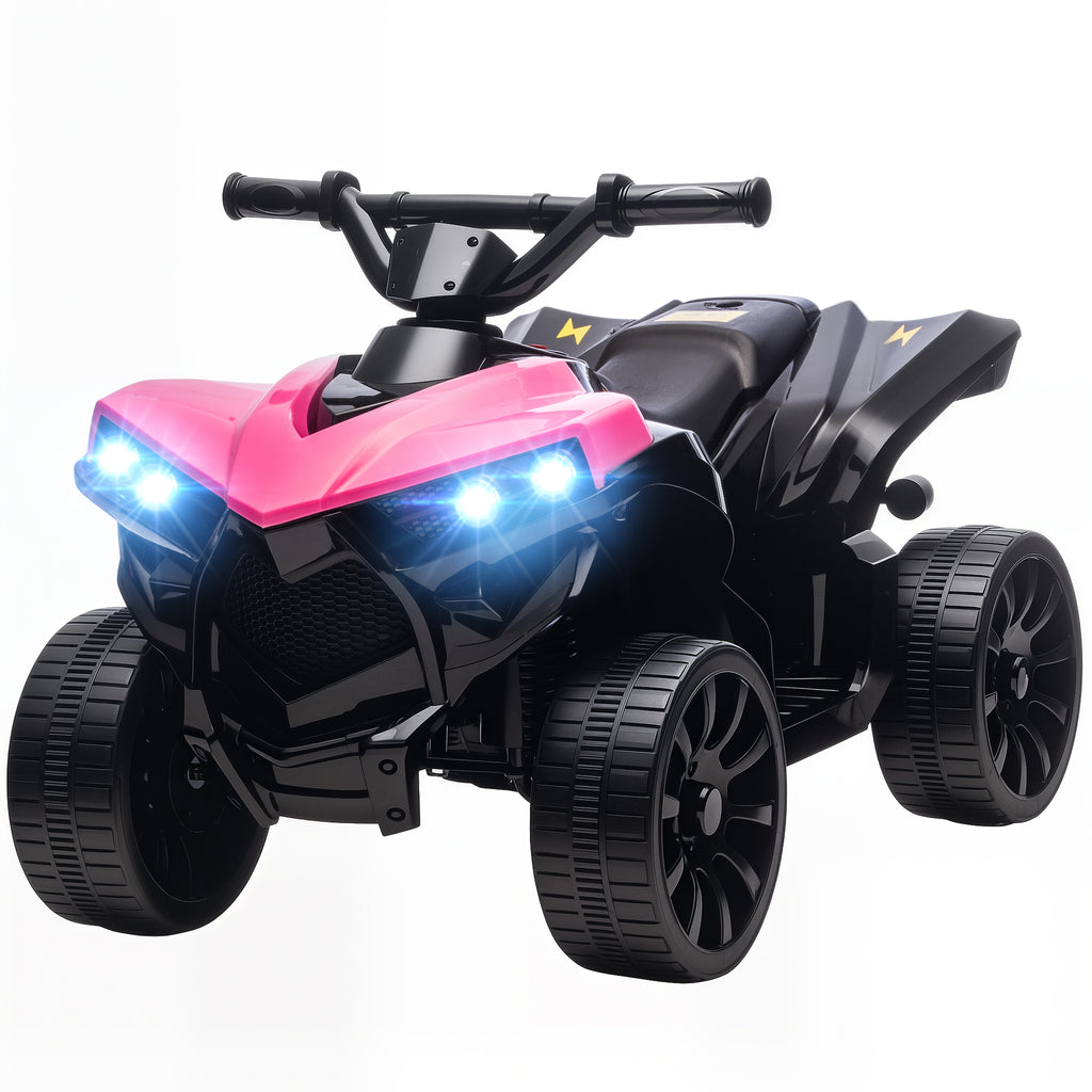 Kinder Quad Elektro 6V Kinderquad mit Vorwärts-, Rückwärtsfunktion, Musik, LED-Scheinwerfer Rosa