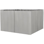 Set of Four 3 x 3m Gazebo Replacement Walls - Light Grey