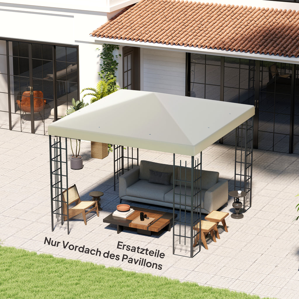 3 x 3(m) Gazebo Frame Replacement - Cream