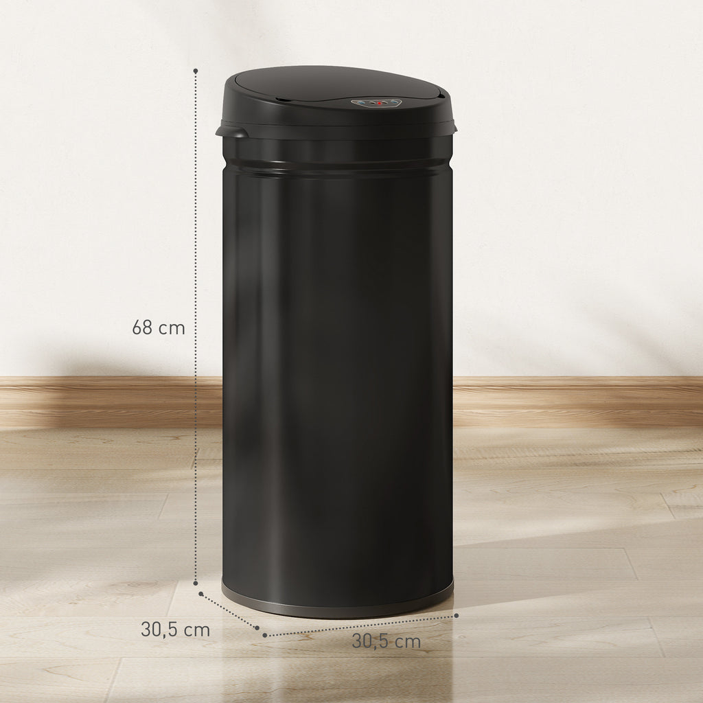 42 Liter Sensor-M¨¹lleimer mit Soft-Close-Funktion, ber¨¹hrungsfreier Abfalleimer aus Edelstahl f¨¹r hygienische K¨¹chen