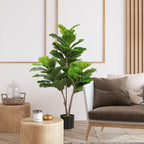 K¨¹nstliche Geigen-Feigenbaum 110cm Kunstpflanze, Plastik K¨¹nstliche Pflanzen im Topf, Dekoration Geschenk