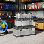 3 Pieces Stainless Steel Toolbox Set, 23"/ 19"/ 16"