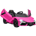 Elektroauto f¨¹r Kinder von 3-5 Jahren, sanfter Antrieb, fernsteuerbar, mit Hupe, Kunststoff und Metall, Rosa