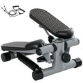 Mini Stepper, Compact Step Machine Exerciser for Home Workouts, with Resistance Bands, LCD Monitor, Non-Slip Pedals
