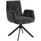 Polstersessel, Akzentsessel, modernes Design, drehbar, bis 120 kg, Schwarz