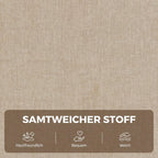 Elektrischer Aufstehsessel mit Vibrationsmassage und Wärmefunktion, Relaxsessel in Samtoptik mit Federkernpolsterung, Cremeweiß