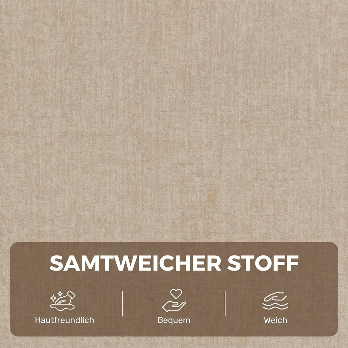 Elektrischer Aufstehsessel mit Vibrationsmassage und Wärmefunktion, Relaxsessel in Samtoptik mit Federkernpolsterung, Cremeweiß
