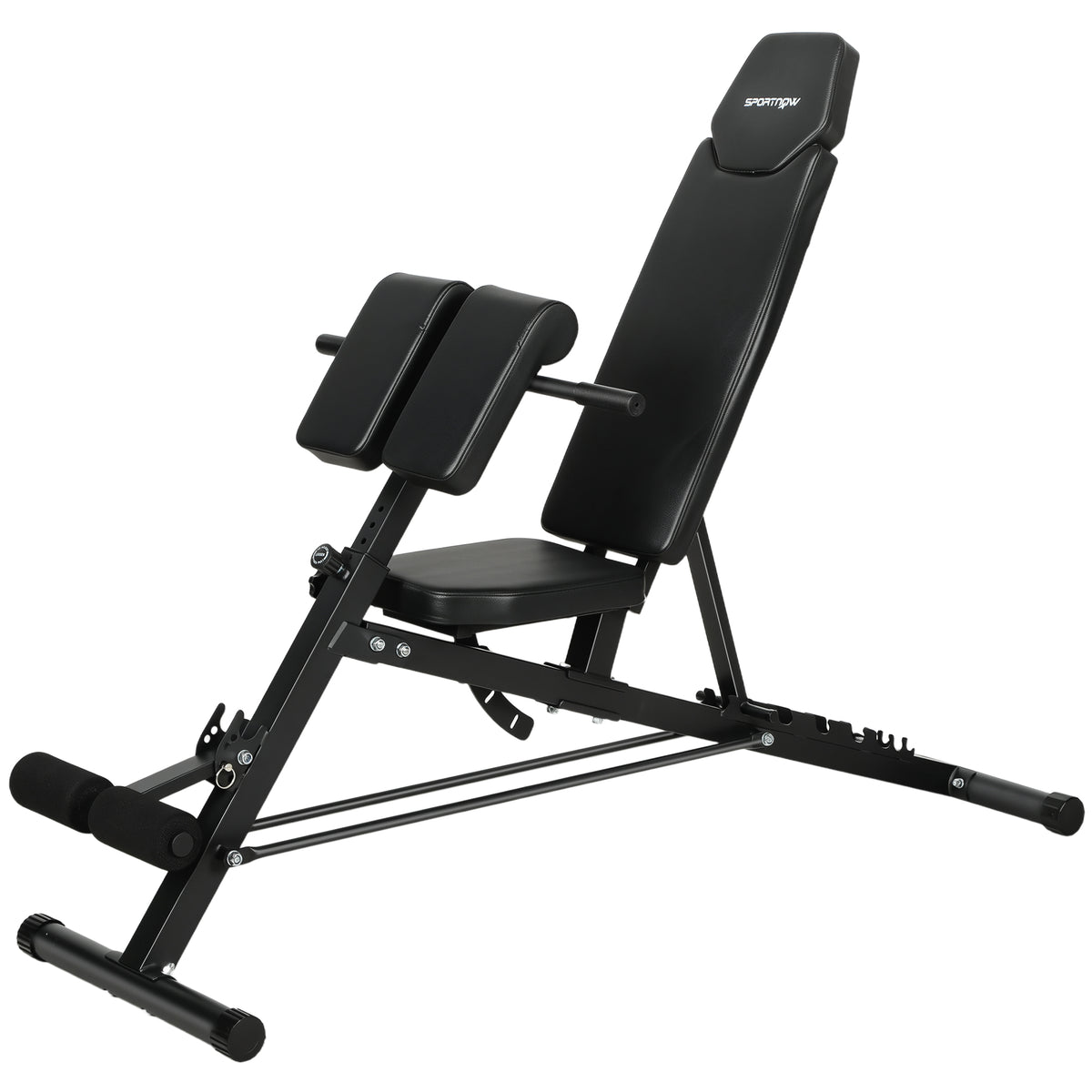 Hantelbank Verstellbar 4 in 1 Trainingsbank mit Beinstrecker