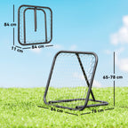 Angle Adjustable Rebounder Net Goal Training Set Football, Baseball