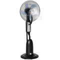 Ventilator mit Wasserkühlung, Standventilator mit Verstellbar Sprühnebel, 3 Geschwindigkeiten, 2,8 L Wassertank, 70° oszillierend, 90 W Wasserventilator mit Rollen, 120 cm