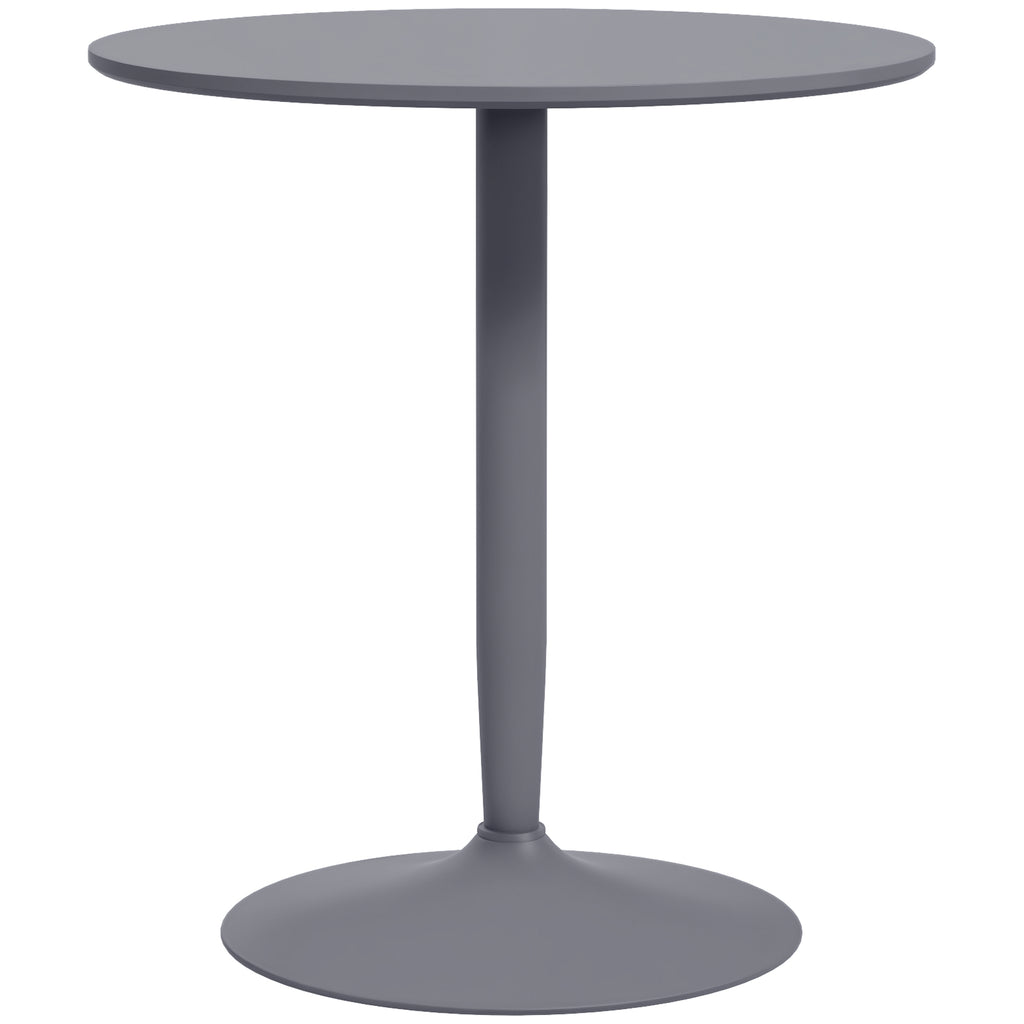 75H x Φ70cm Two-Person Minimalistic Dining Table - Grey