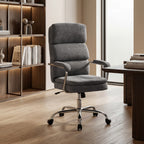 Home Office Bürostuhl, höhenverstellbarer 360° drehbarer Schreibtischstuhl für das Homeoffice, Grau