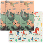 Baby Play Mat, Double Sideded Foldable Kids Crawling Mat, Reversible & Waterproof, Dinosaur