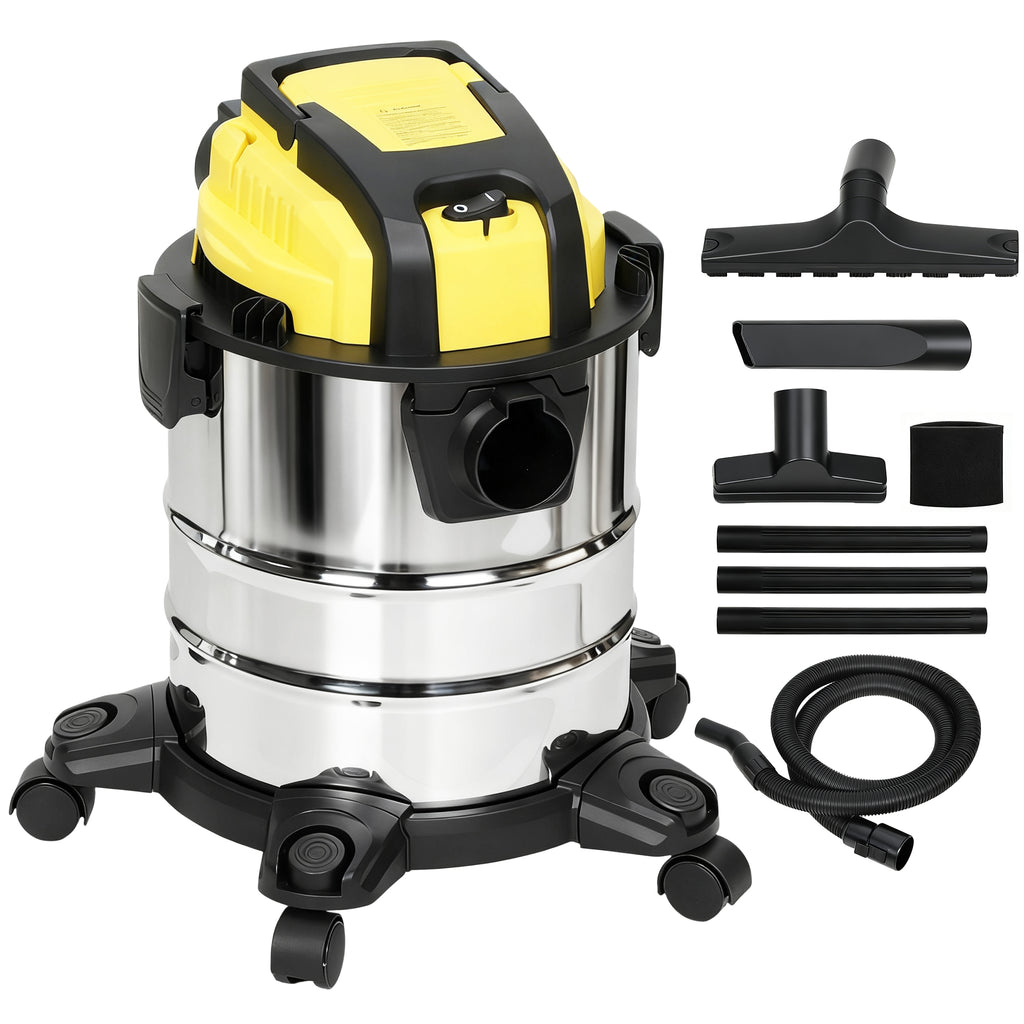 Nass- und Trockensauger, rollbar, 3-faches Filtersystem, 20 L Staubbeh?lter