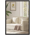 Wall Bathroom Mirror, 70 x 50 cm Wall-Mounted Mirror for Living Room, Bedroom, Hallway, Black