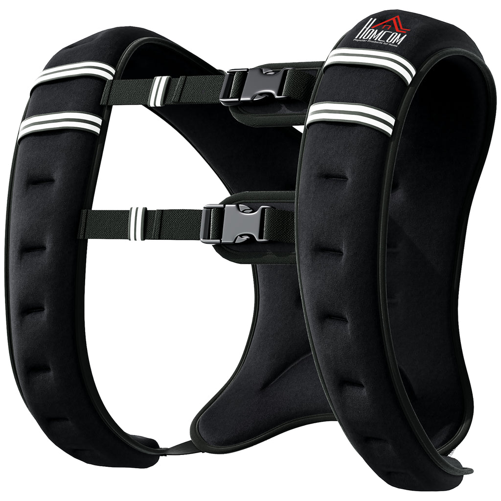 10KG Weighted Vest, Running Weight Vest with Adjustable Strap, Convenient Pocket and Reflective Strips for Men and Women