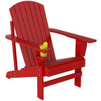 Andirondack Gartenstuhl Gartensessel Outdoor-Sessel, 72 cm x 97 cm x 92 cm, Rot