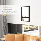 Wandspiegel Dekorativer Hängespiegel 60 x 80 cm Schwarz