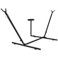 Hängemattengestell, für Hängematten bis 280 cm, Stahl, 285L x 125B x 110H cm, Schwarz