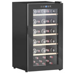 Weink¨¹hlschrank f¨¹r 41 Weinflaschen, 91 Liter Kapazit?t, Getr?nkek¨¹hlschrank mit LED-Anzeige, Touchscreen, Schwarz
