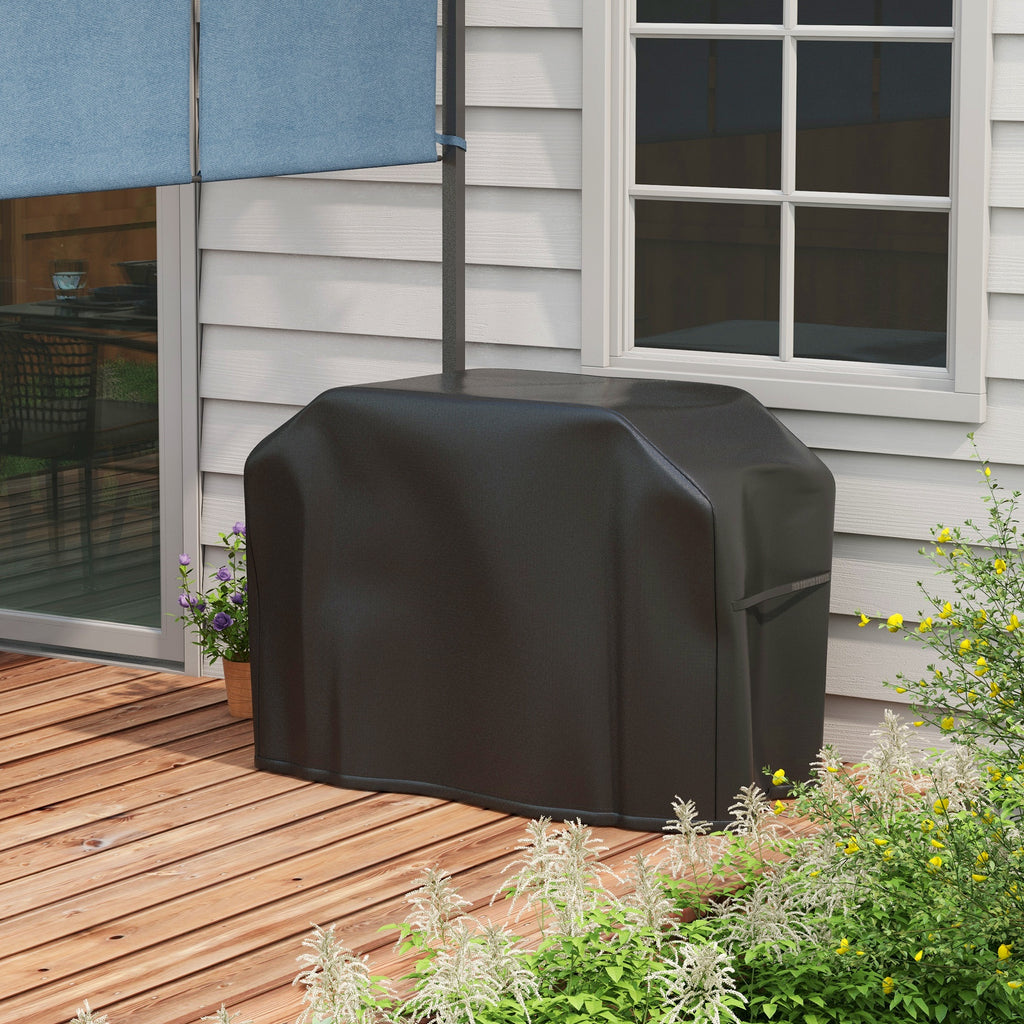 Grillabdeckung Schutzabdeckung f¨¹r Grill Grillplane, wetterbest?ndig,124 x 61 x 91cm, Schwarz