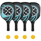 Pickleball Paddles Set mit 4 Schläger für Anfänger Freizeitspieler