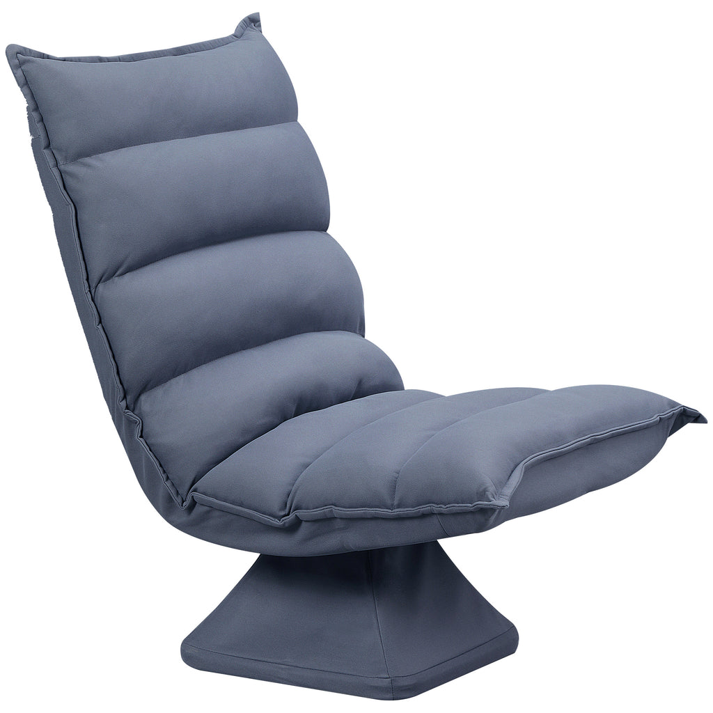 Sessel, drehbar, neigbare R¨¹cklehne, Lederoptik, Stahlrahmen, grau, 62 x 70 x 95 cm
