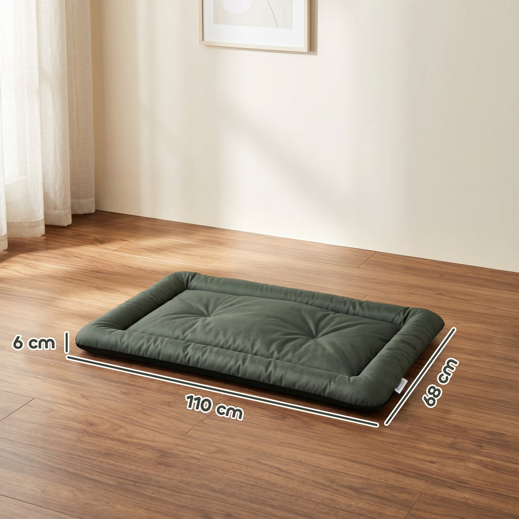 Waterproof Dog Bed, Foldable Pet Bed with Anti-Slip Bottom, Machine Washable for Medium and Large Dogs, 110 x 68 x 6 cm